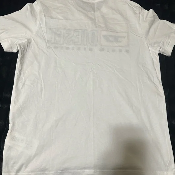 Diesel White Tee with Red Logo - Picture 3 of 3